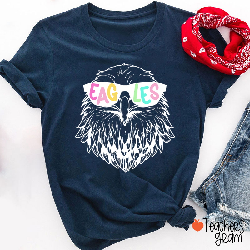 Personalized Sunglasses Mascot Teacher T-Shirt