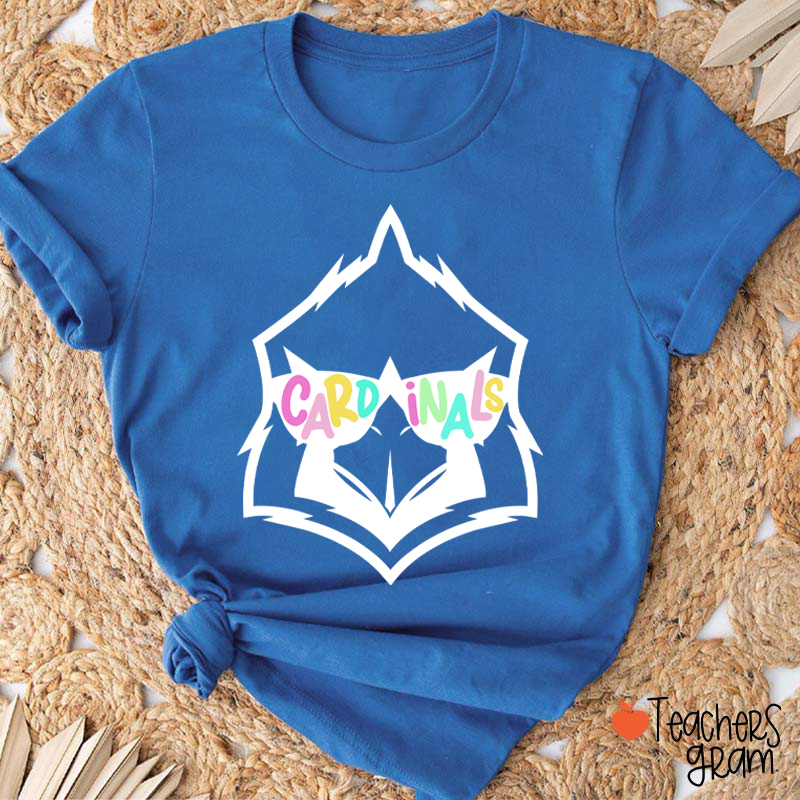 Personalized Sunglasses Mascot Teacher T-Shirt