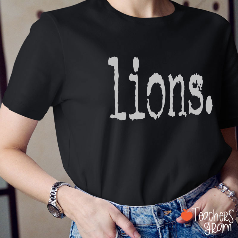 Personalized Mascot Printer Fonts Game Day Teacher T-Shirt