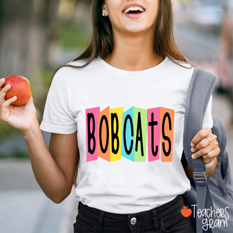 Personalized Mascot Or Grade Retro Colorful Billboard Teacher T-Shirt