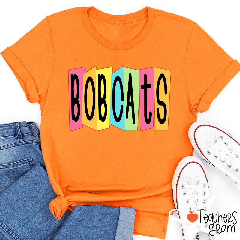 Personalized Mascot Or Grade Retro Colorful Billboard Teacher T-Shirt