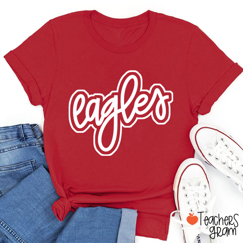 Personalized Mascot School Spirit Game Day Teacher T-Shirt