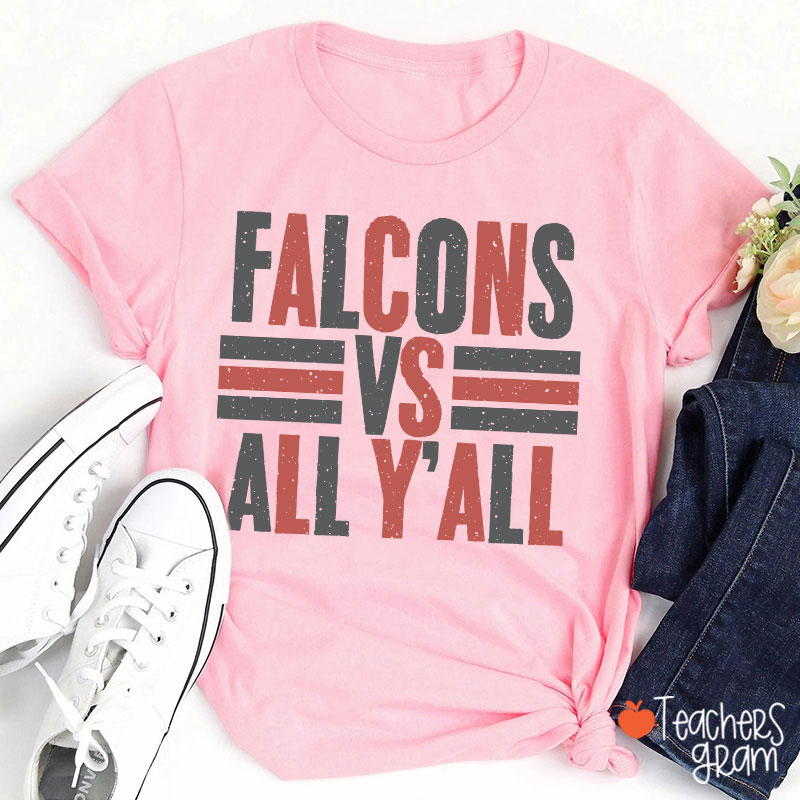 Personalized Mascot All Y'all School Spirit Teacher T-Shirt