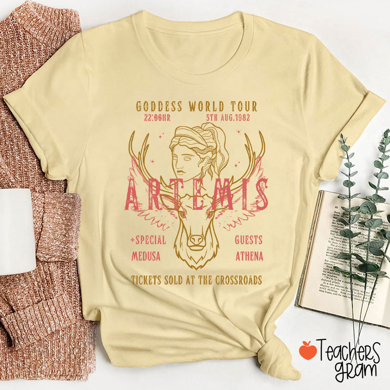 Artemis Goddess World Tour Teacher T-Shirt