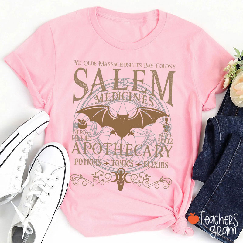 Salem Apothecary Halloween Teacher T-Shirt