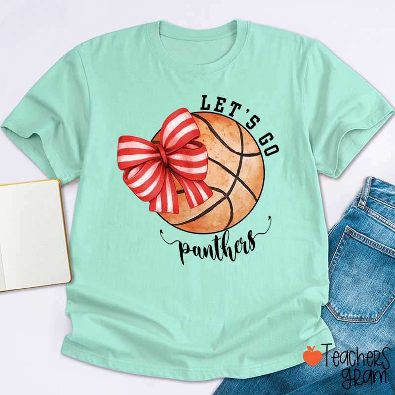 Personalized Sports And Mascot Let's Go Teacher T-Shirt