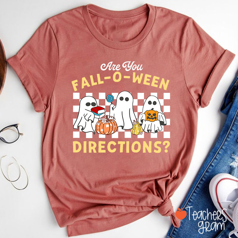 Fall-O-Ween Directions Teacher T-Shirt