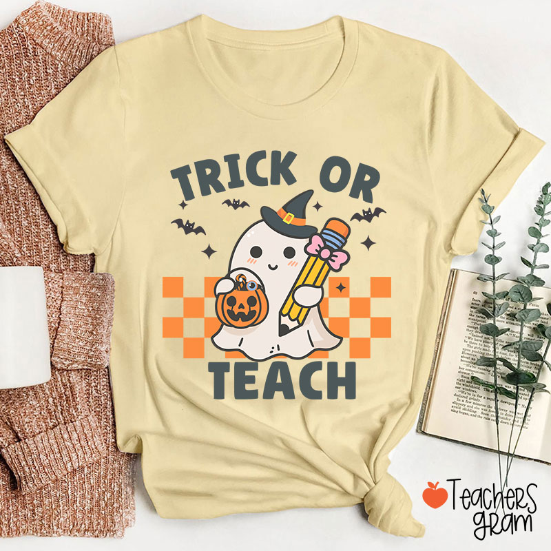 Halloween Trick Or Teach Teacher T-Shirt