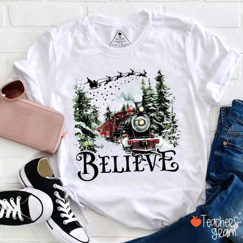 Believe Polar Express Teacher T-Shirt