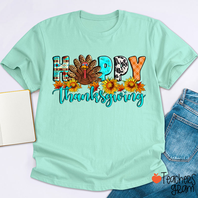 Happy Thanksgiving Teacher T-Shirt