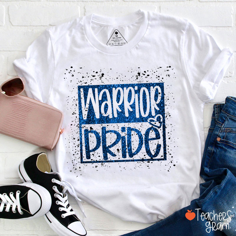 Personalized Mascot Confetti And Imitation Glitter Teacher T-Shirt