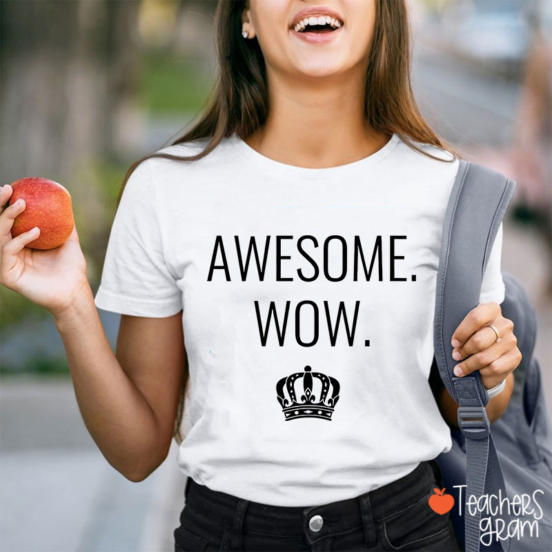 Awesome Wow Teacher T-Shirt
