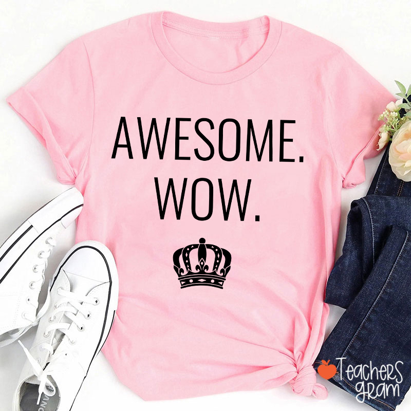 Awesome Wow Teacher T-Shirt