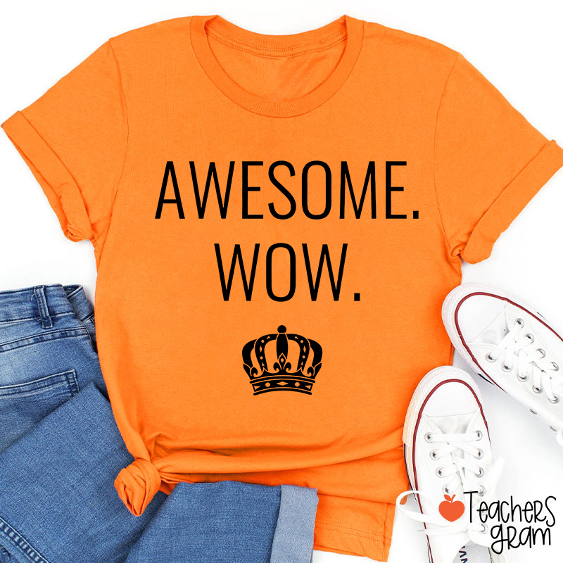 Awesome Wow Teacher T-Shirt
