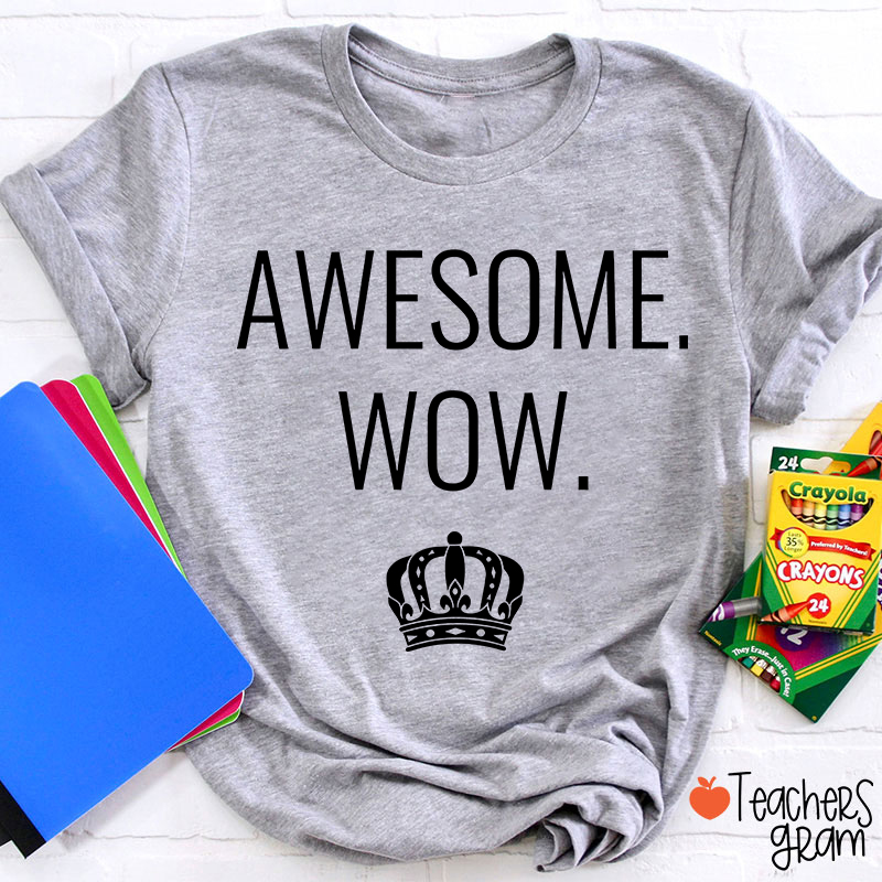 Awesome Wow Teacher T-Shirt