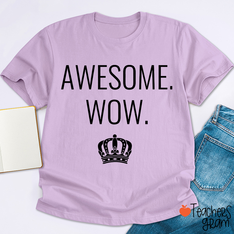 Awesome Wow Teacher T-Shirt