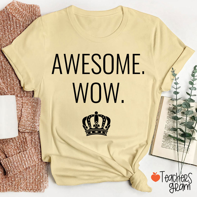 Awesome Wow Teacher T-Shirt