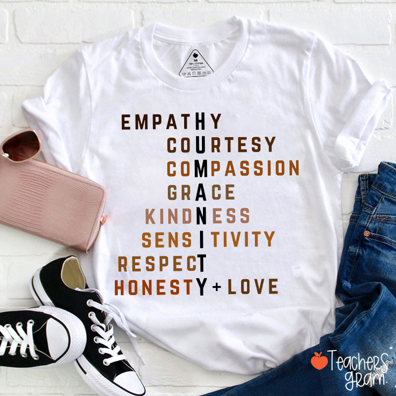 Humanity Crossword Teacher T-Shirt