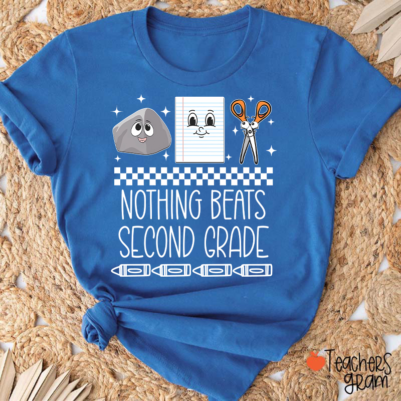 Personalized Grade Rock Paper Scissors Teacher T-Shirt