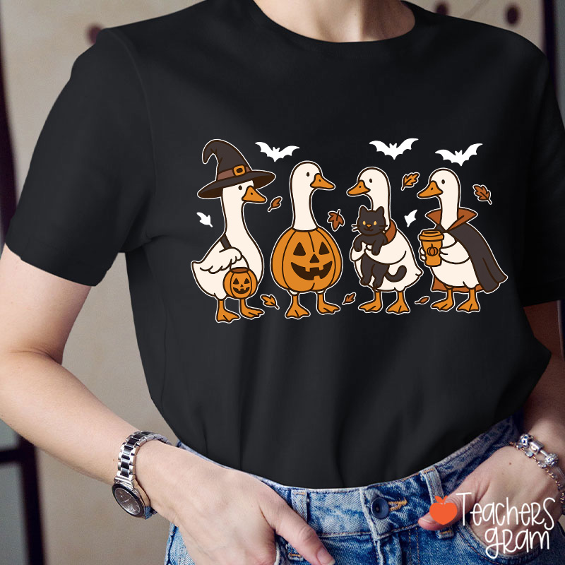 Silly Goose Halloween Teacher T-Shirt
