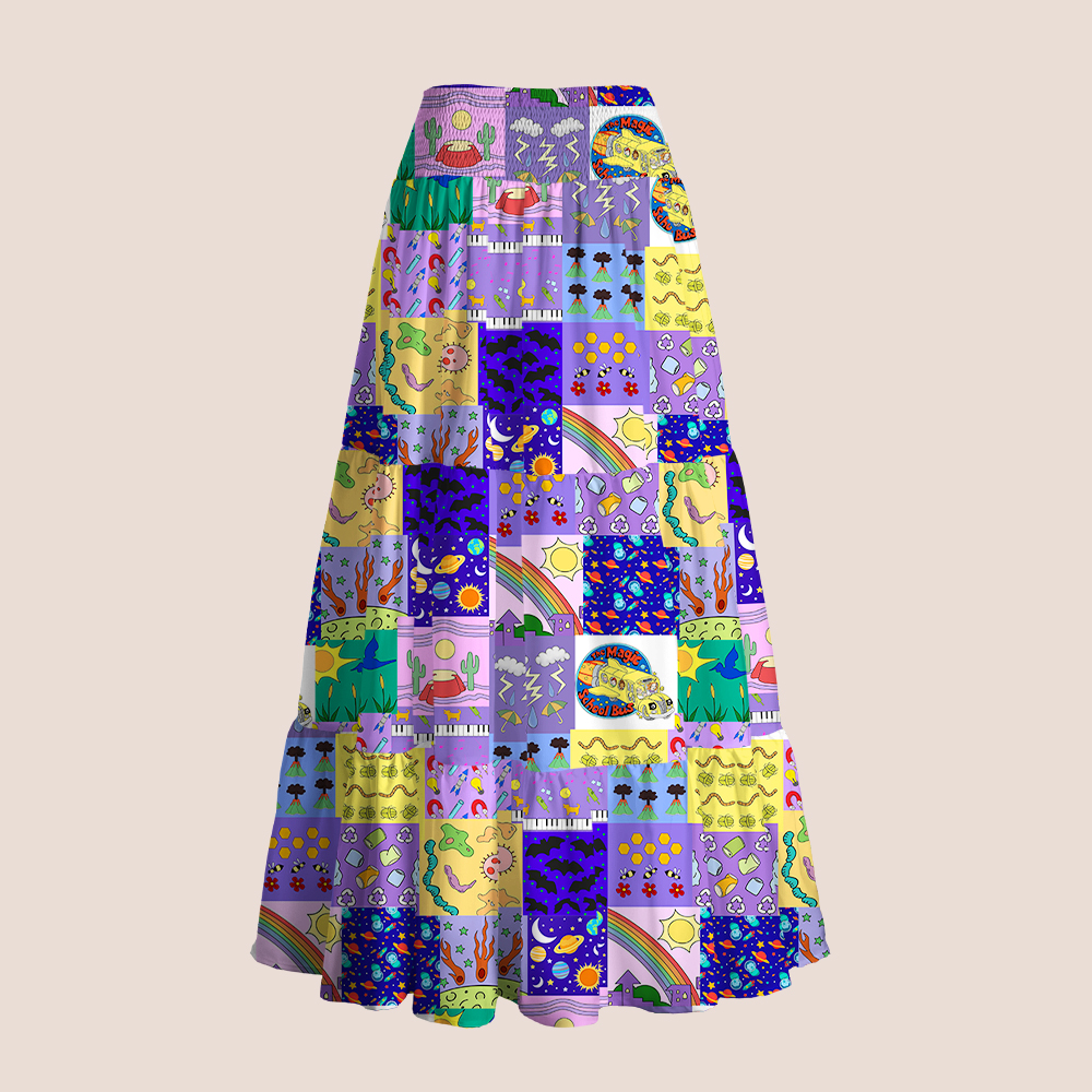 Take Chances Make Mistakes Get Messy Teacher Tiered Skirt
