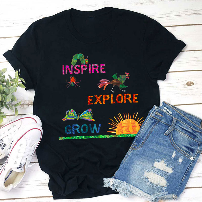 Inspire Explore Grow Teacher T-Shirt