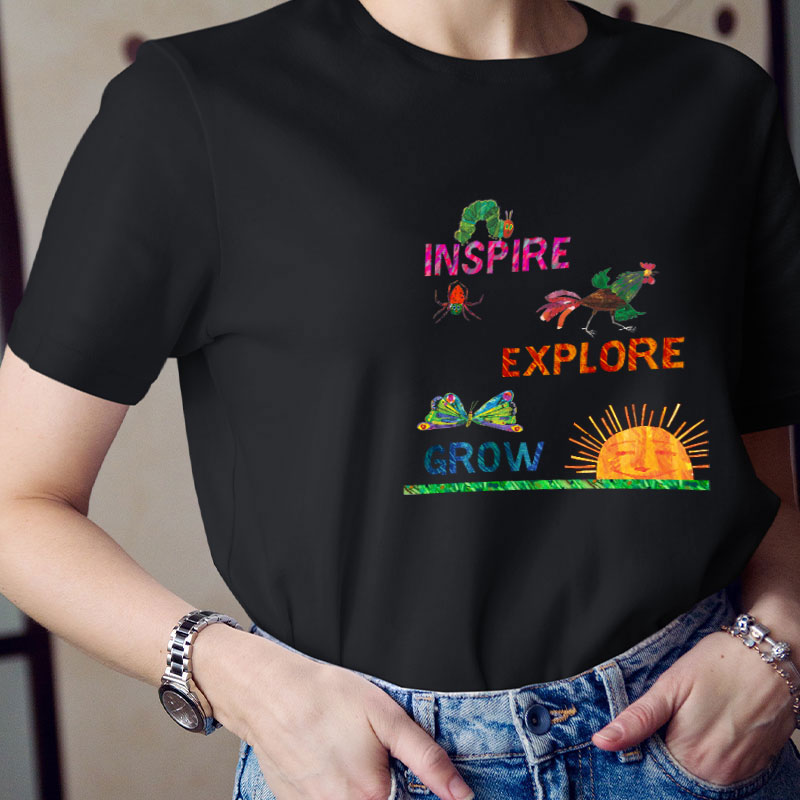 Inspire Explore Grow Teacher T-Shirt