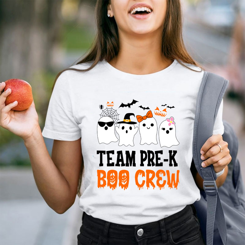 Personalized Team Boo Crew Teacher T-Shirt