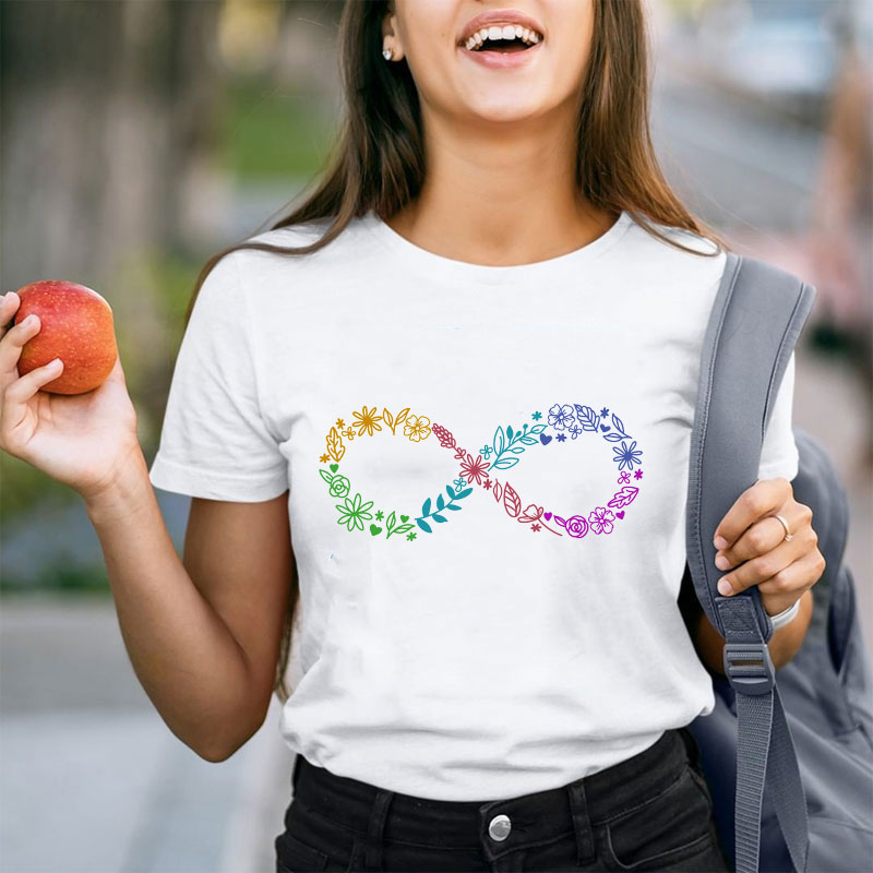 Autism Infinity Symbol Teacher T-Shirt