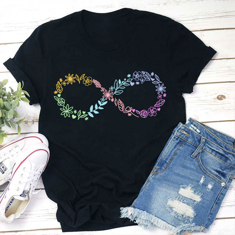 Autism Infinity Symbol Teacher T-Shirt