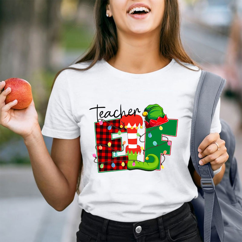 Christmas Elf Teacher T-Shirt