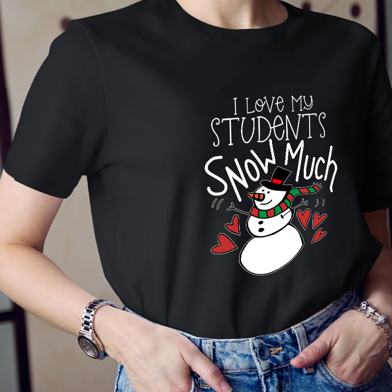 I Love My Students Snow Much Teacher T-Shirt