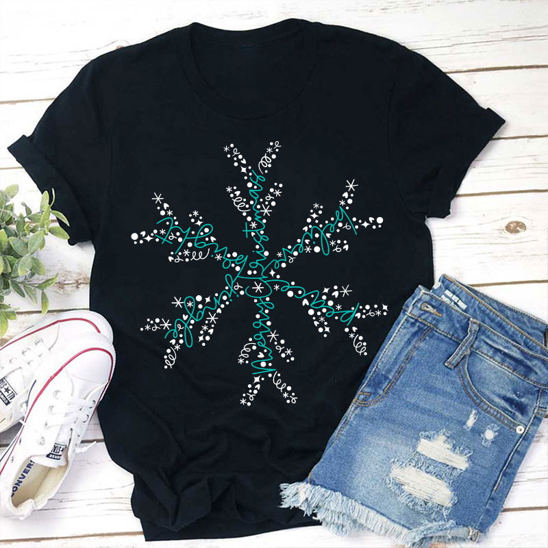 Winter Snowflake Teacher T-Shirt