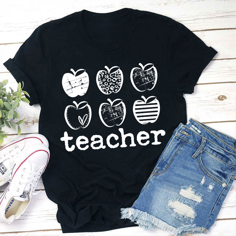Different Apples Teacher T-Shirt