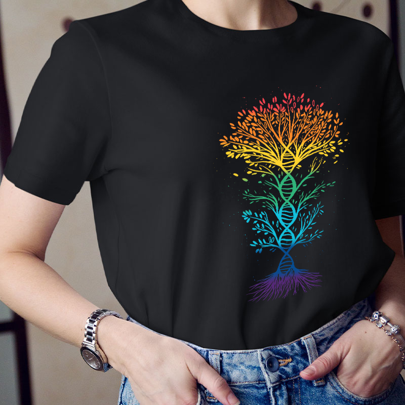 DNA Tree Of Life Teacher T-Shirt