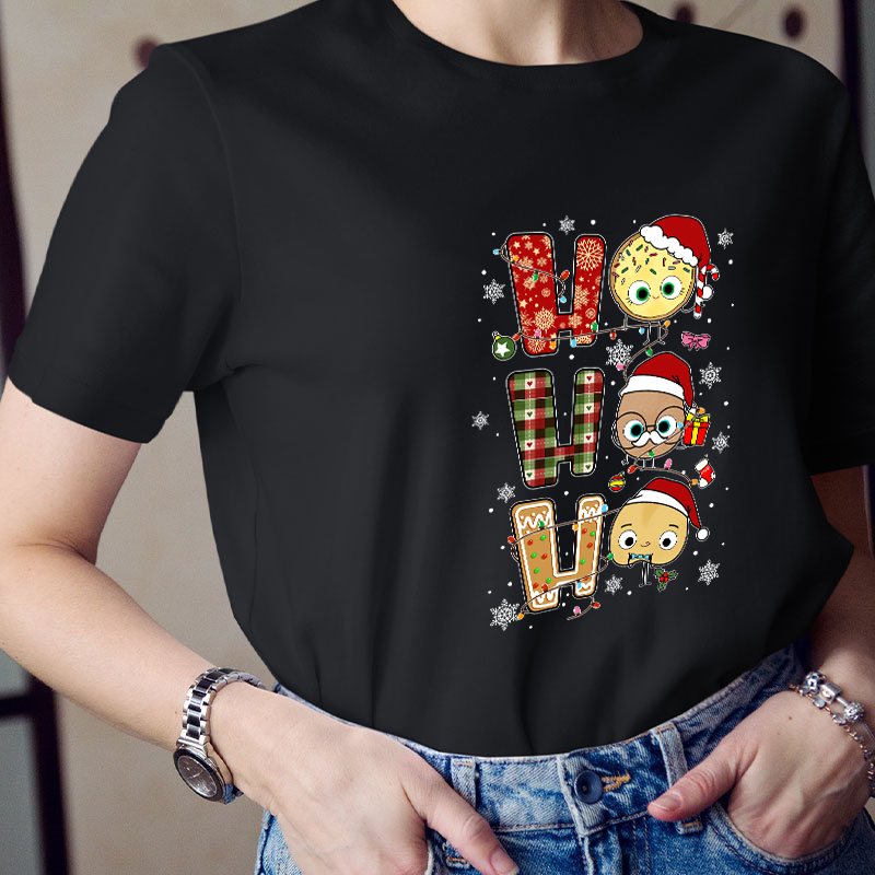 Ho Ho Ho Christmas Teacher T-Shirt