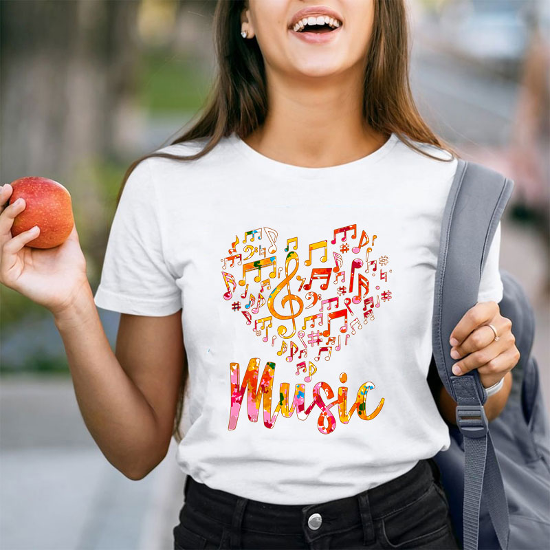 Music Heart Teacher T-Shirt