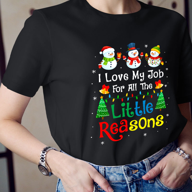 I Love My Job For All The Little Reasons Teacher T-Shirt