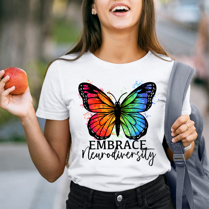 Embrace  Neurodiversity Teacher T-Shirt