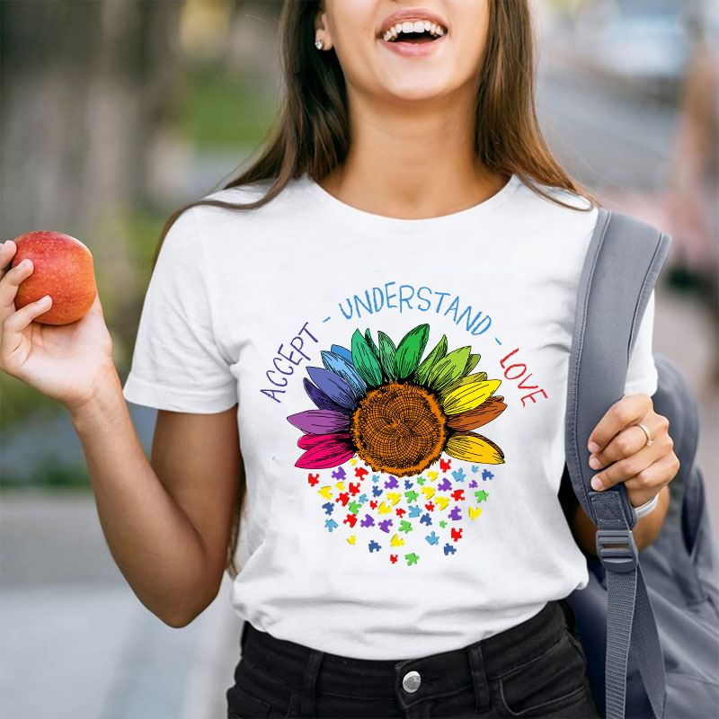 Accept Understand Love Teacher T-Shirt