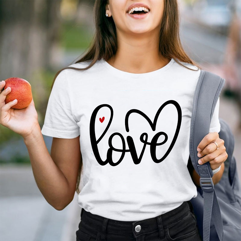 Sipmle Love Teacher T-Shirt