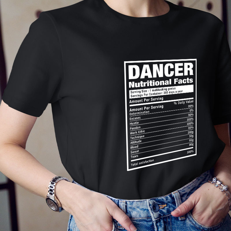 Dancer Nutrition Teacher T-Shirt