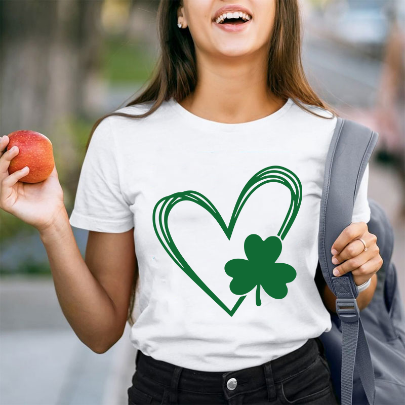 Love Clover Teacher T-Shirt