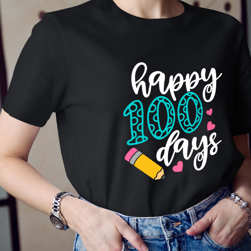 Happy 100 Days Teacher T-Shirt
