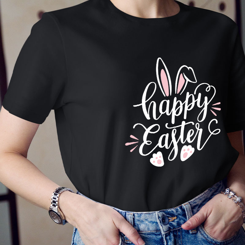 Happy Easter Bunny Teacher T-Shirt