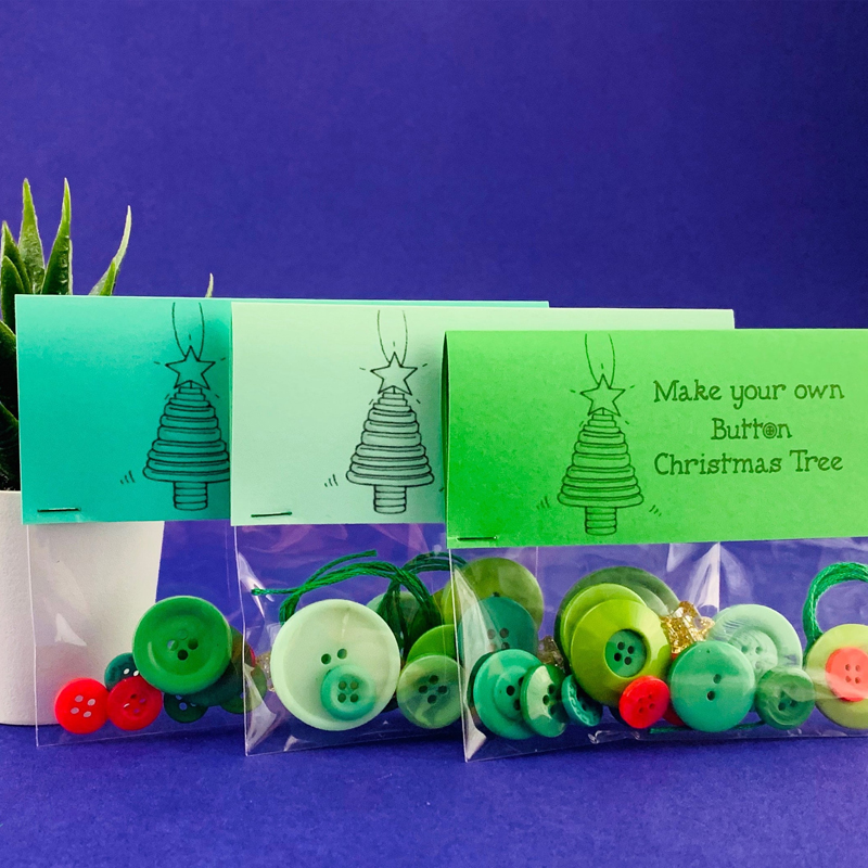 Button Christmas Tree Kit Teacher Christmas Ornament