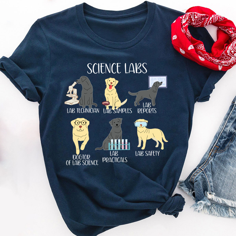 Labrador Retriever Funny Science Teacher T-Shirt