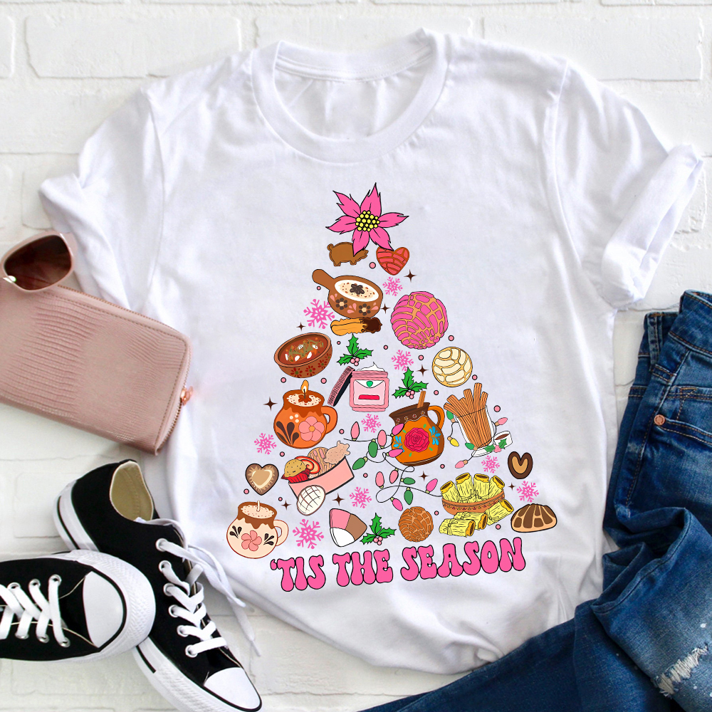 Tis The Season Spanish Traditional Cuisine Teacher T-Shirt