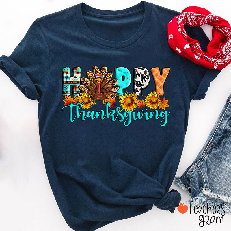 Happy Thanksgiving Teacher T-Shirt