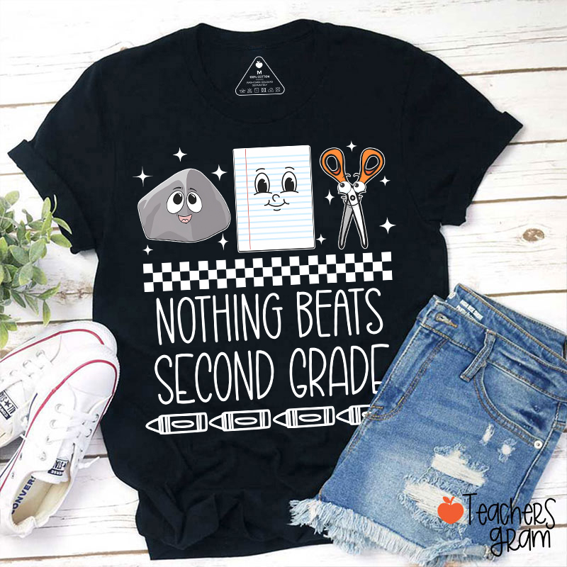 Personalized Grade Rock Paper Scissors Teacher T-Shirt